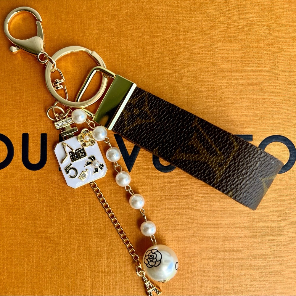 NEW - Repurposed Upcycled Custom Handmade Loop Keychain